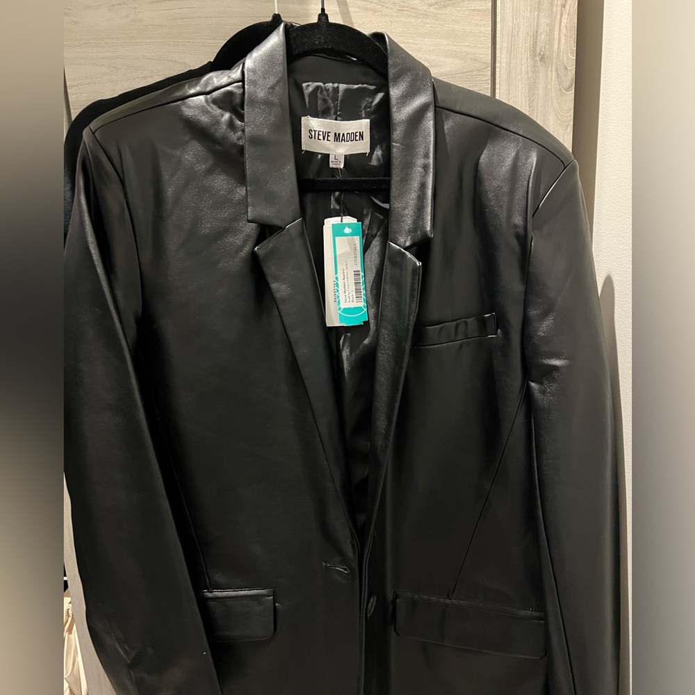 Steve Madden Black Leather Jacket